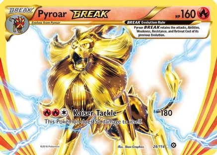 Pyroar BREAK 024/114  - Holofoil XY  Steam Siege - Rare BREAK
