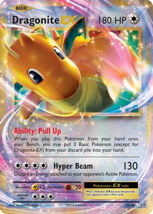 Dragonite EX 072/108  - Holofoil XY  Evolutions - Ultra Rare