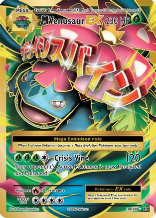 M Venusaur EX (Full Art) 100/108  - Holofoil XY  Evolutions - Ultra Rare