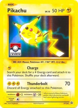 Pikachu XY202  - Holofoil League & Championship Cards - Promo