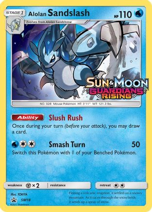 Alolan Sandslash SM18  - Holofoil SM Promos - Promo