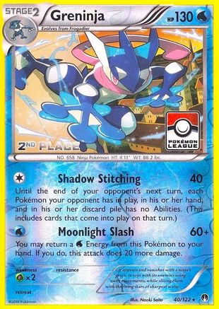Greninja 040/122  - Reverse Holofoil League & Championship Cards - Promo