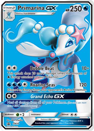 Primarina GX SM39  - Holofoil SM Promos - Promo