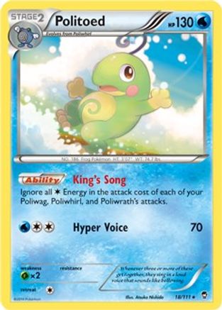 Politoed 018/111  - Holofoil Miscellaneous Cards & Products - Promo