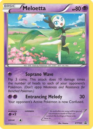 Meloetta XY193  - Holofoil XY Promos - Promo
