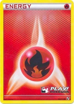 Fire Energy 106/114  - Holofoil League & Championship Cards - Promo