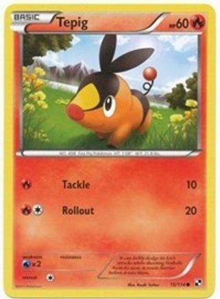 Tepig 15/114 (Cosmos Holo) 015/114  - Holofoil League & Championship Cards - Promo