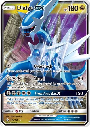 Dialga GX 100/156  - Holofoil SM  Ultra Prism - Ultra Rare