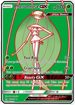 Pheromosa GX (Full Art) 140  - Holofoil SM  Ultra Prism - Ultra Rare