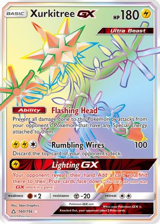 Xurkitree GX (Secret Rare) 160  - Holofoil SM  Ultra Prism - Secret Rare