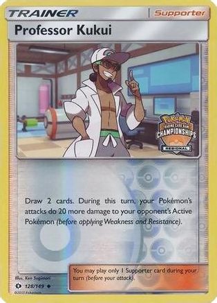 Professor Kukui 128/149  - Reverse Holofoil League & Championship Cards - Promo