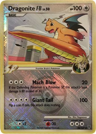 Dragonite FB 056/147  - Reverse Holofoil League & Championship Cards - Promo