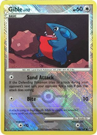 Gible 106/147  - Reverse Holofoil League & Championship Cards - Promo