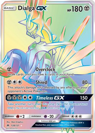 Dialga GX (Secret) 138  - Holofoil SM  Forbidden Light - Secret Rare