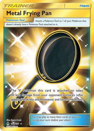 Metal Frying Pan (Secret) 144  - Holofoil SM  Forbidden Light - Secret Rare