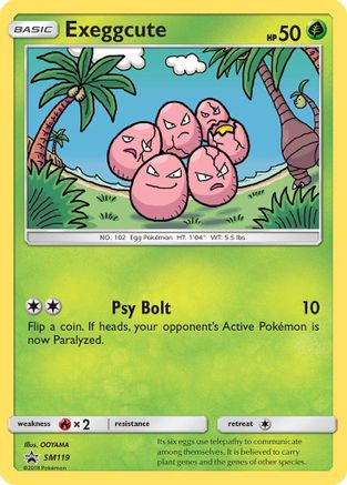 Exeggcute SM119  - Holofoil SM Promos - Promo