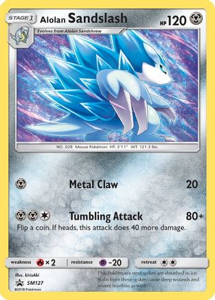 Alolan Sandslash SM127  - Holofoil SM Promos - Promo