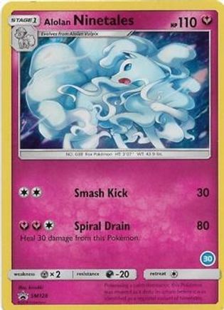 Alolan Ninetales (30) SM128  - Holofoil SM Trainer Kit Alolan Sandslash & Alolan Ninetales - Promo