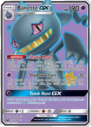 Banette GX (Full Art) 157  - Holofoil SM  Celestial Storm - Ultra Rare