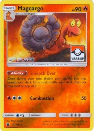 Magcargo 024/168  - Reverse Holofoil League & Championship Cards - Promo