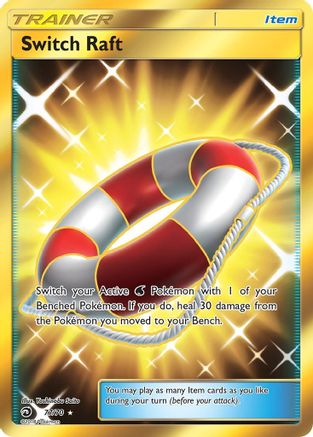 Switch Raft (Secret) 077  - Holofoil Dragon Majesty - Secret Rare