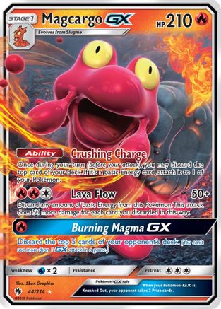 Magcargo GX 044/214  - Holofoil SM  Lost Thunder - Ultra Rare
