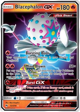 Blacephalon GX 052/214  - Holofoil SM  Lost Thunder - Ultra Rare
