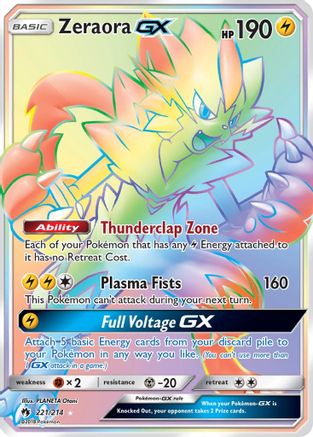 Zeraora GX (Secret) 221  - Holofoil SM  Lost Thunder - Secret Rare