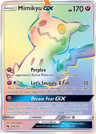 Mimikyu GX (Secret) 226  - Holofoil SM  Lost Thunder - Secret Rare