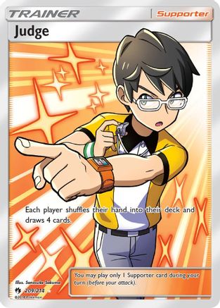 Judge (Full Art) 209  - Holofoil SM  Lost Thunder - Ultra Rare