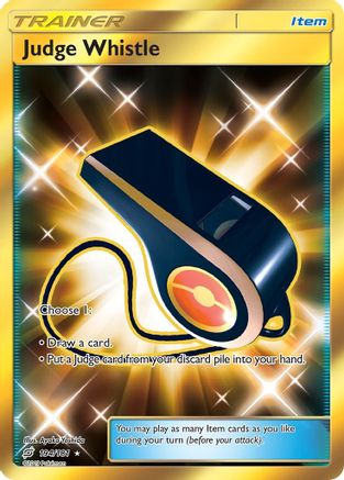 Judge Whistle (Secret) 194  - Holofoil SM  Team Up - Secret Rare