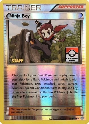 Ninja Boy 103/114  - Reverse Holofoil League & Championship Cards - Promo