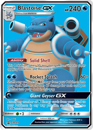 Blastoise GX SM189  - Holofoil SM Promos - Promo