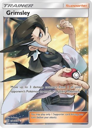 Grimsley (Full Art) 234/236  - Holofoil SM  Unified Minds - Ultra Rare