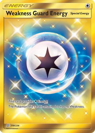 Weakness Guard Energy (Secret) 258/236  - Holofoil SM  Unified Minds - Secret Rare