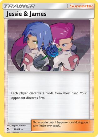 Jessie & James 058/68  - Reverse Holofoil Hidden Fates - Holo Rare