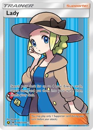 Lady SV86/SV94  - Holofoil Hidden Fates Shiny Vault - Shiny Holo Rare