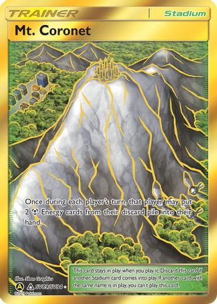 Mt. Coronet SV89  - Holofoil Hidden Fates Shiny Vault - Shiny Holo Rare