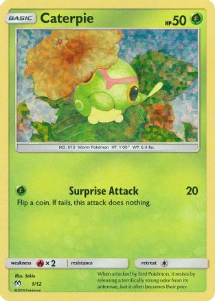 Caterpie 001/12  - Holofoil McDonalds Promos 2019 - Promo