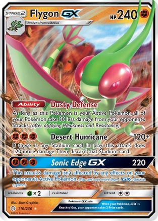Flygon GX 110/236  - Holofoil SM  Cosmic Eclipse - Ultra Rare