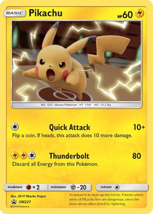 Pikachu SM227  - Holofoil SM Promos - Promo