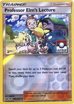 Professor Elm's Lecture 188a/214  - Reverse Holofoil League & Championship Cards - Promo