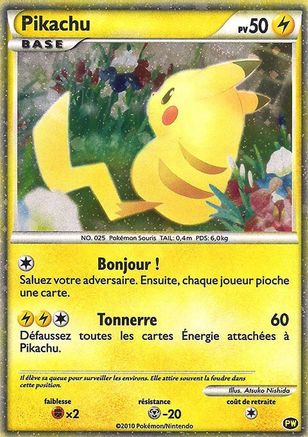 Pikachu (French) 0PW  - Holofoil Pikachu World Collection Promos - Promo
