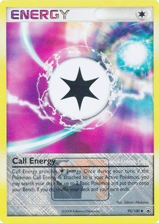 Call Energy 092/100  - Reverse Holofoil League & Championship Cards - Promo
