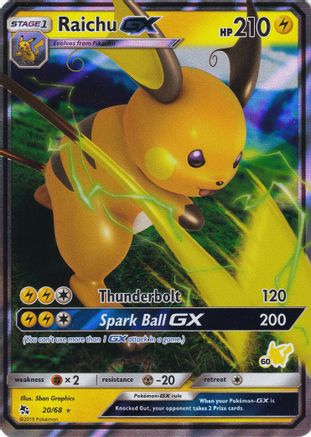 Raichu GX 020/68  - Holofoil Battle Academy - Promo