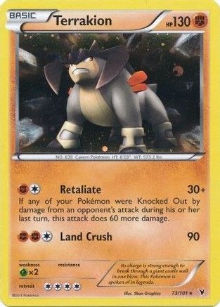 Terrakion 073/101  - Holofoil Blister Exclusives - Promo