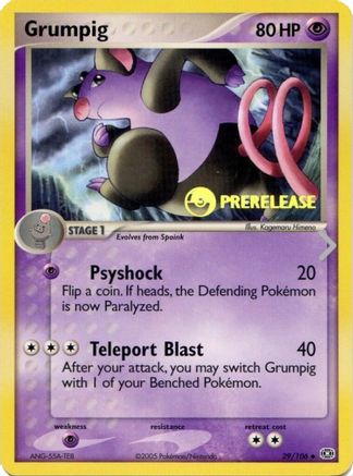 Grumpig 029/106  Nintendo Promos - Promo