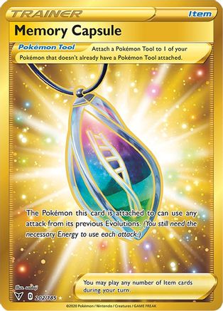 Memory Capsule (Secret) 202/185  - Holofoil SWSH04 Vivid Voltage - Secret Rare