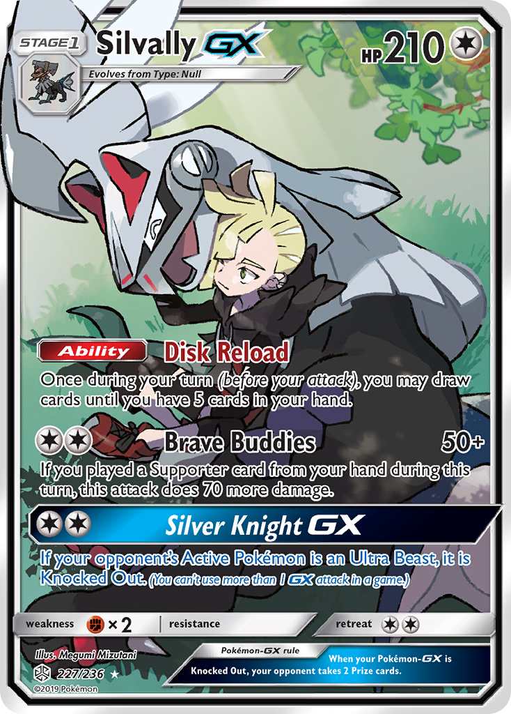 Silvally GX (Full Art) 227/236  - Holofoil SM  Cosmic Eclipse - Ultra Rare