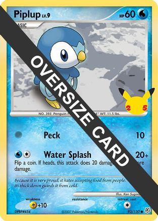 Piplup 093  First Partner Pack - Promo